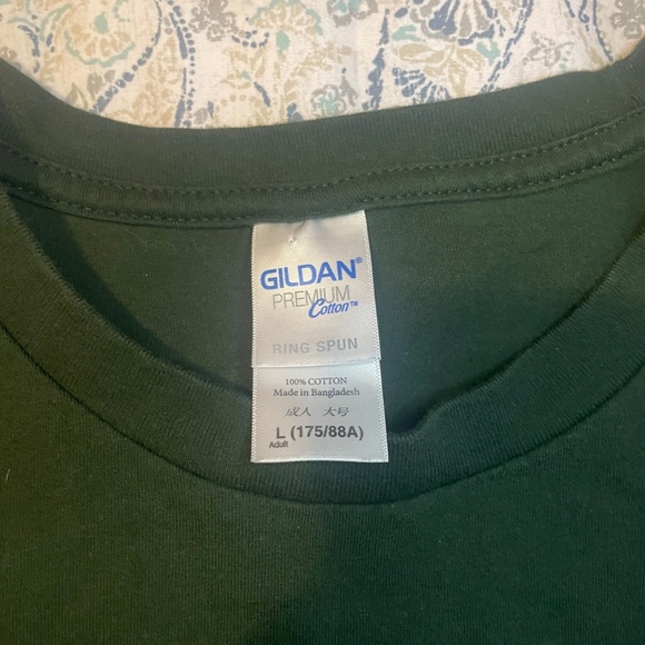 Green Men's Mt. Fuji Hiking Graphic Tee Totemap - Picture 3 of 6